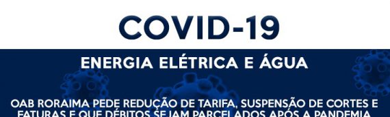 ENERGIA ELÉTRICA E ÁGUA – OAB Roraima pede redução de tarifa, suspensão de cortes e  faturas e que débitos sejam parcelados após a pandemia